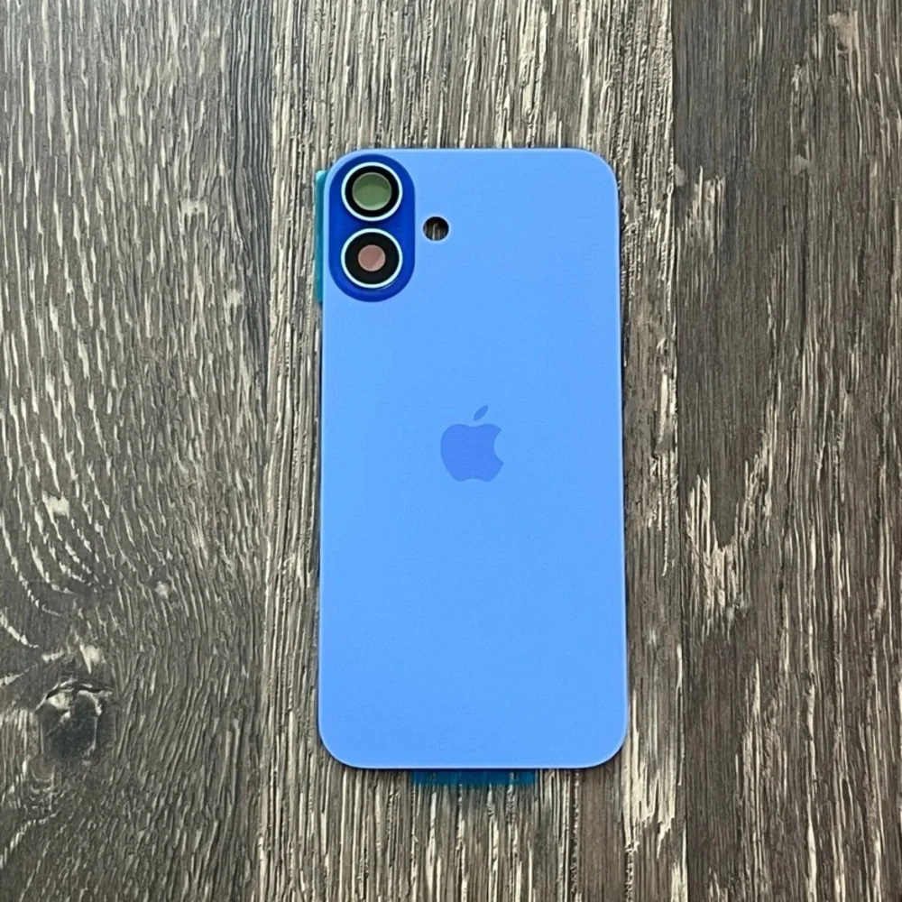 iPhone 16 Plus Back Glass Big Hole Replacement Part Assembly - Blue